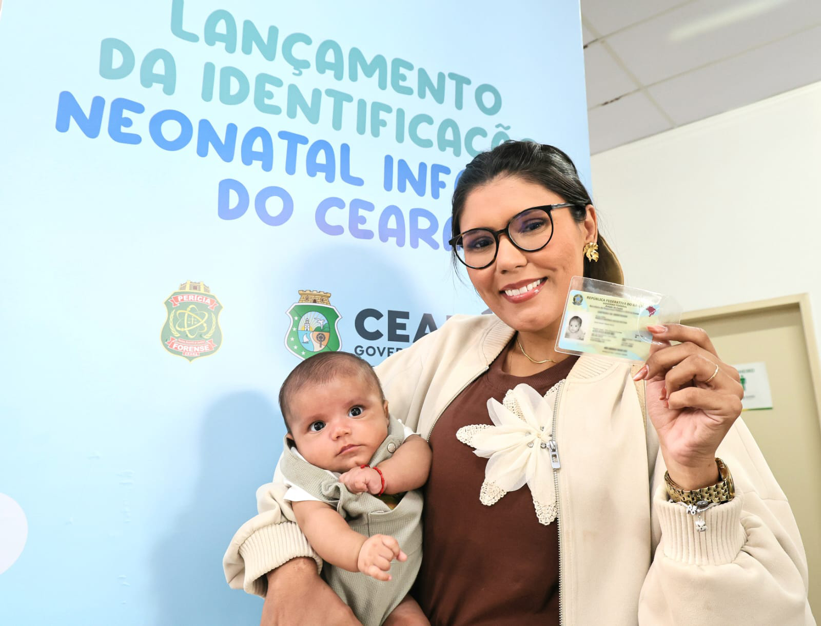 Ceará inicia emissão da Carteira de Identidade Nacional para o público neonatal e infantil