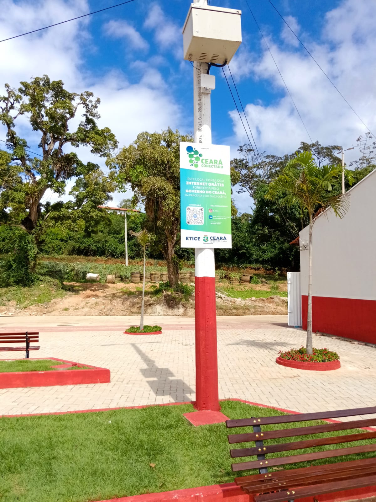 Etice inaugura ponto de Wi-Fi gratuito no município de Mulungu