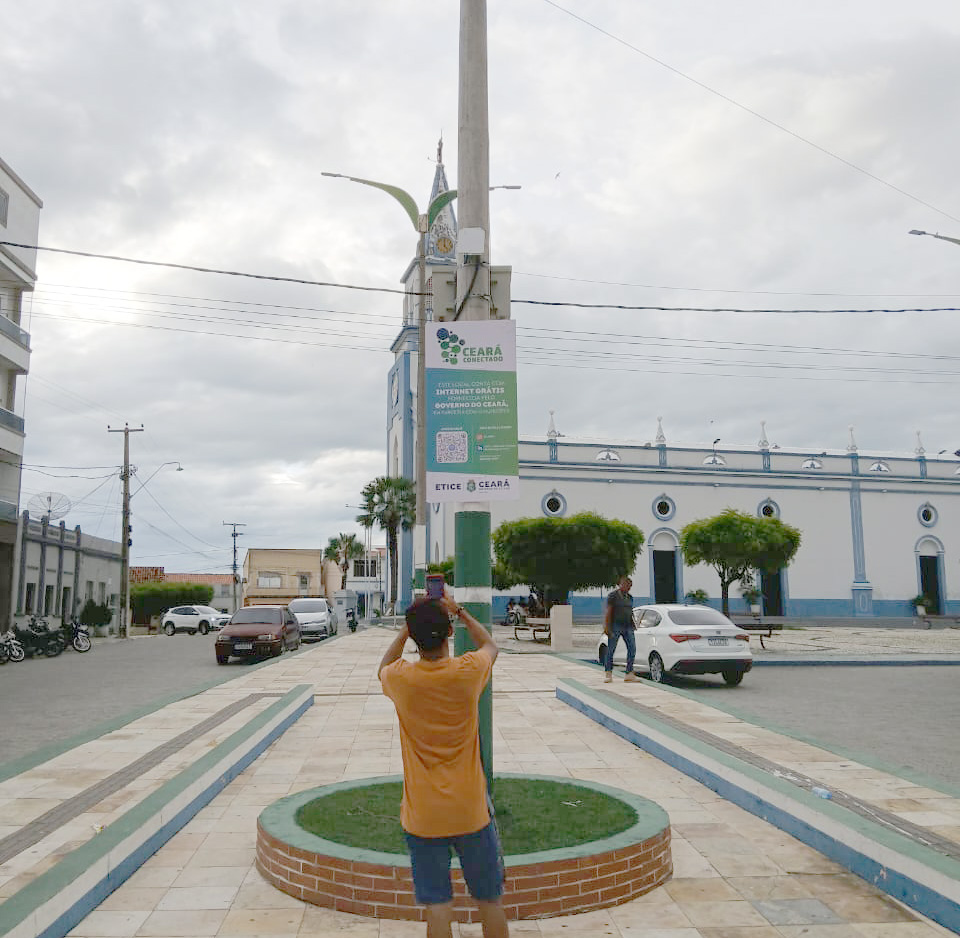 Etice inaugura ponto de Wi-Fi gratuito no município de Jaguaretama